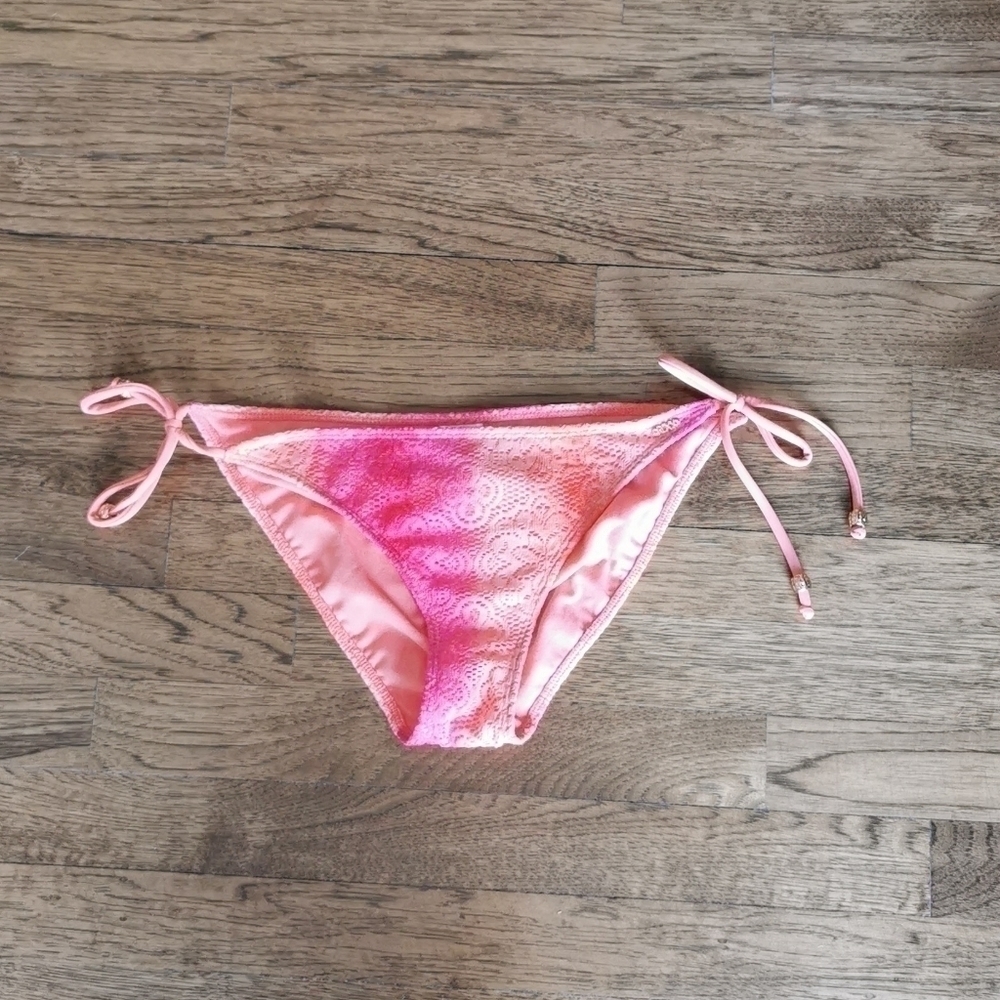 𝅺ROXY Bikini Bottom Orange Pink Ombre Large New